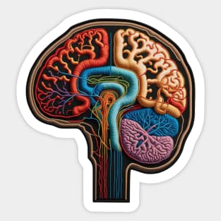 Brainatomy Embroidered Patch Sticker